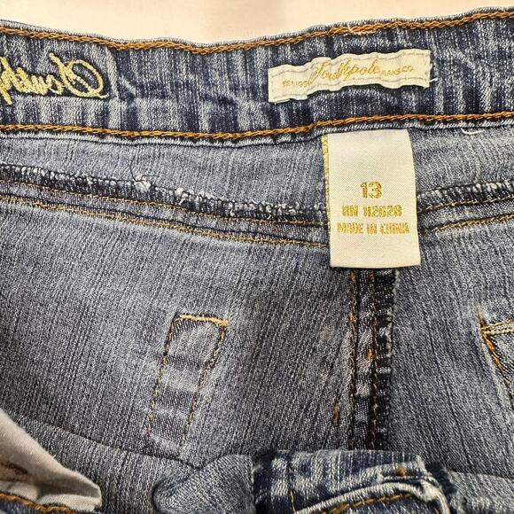 Vintage Y2K-StreetWear South Pole Bedazzled Shorts Logo Women’s Size 13 - Picture 4 of 4